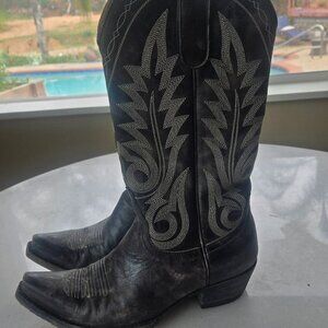 OLD GRINGO LADIES COWBOY BOOTS DISTRESSED LEATHER 7